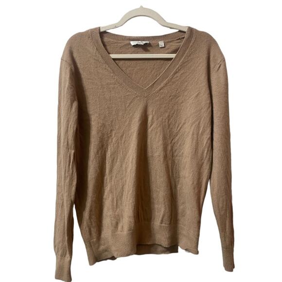 Vince Cashmere Sweater Tan Size Medium - Picture 3 of 9